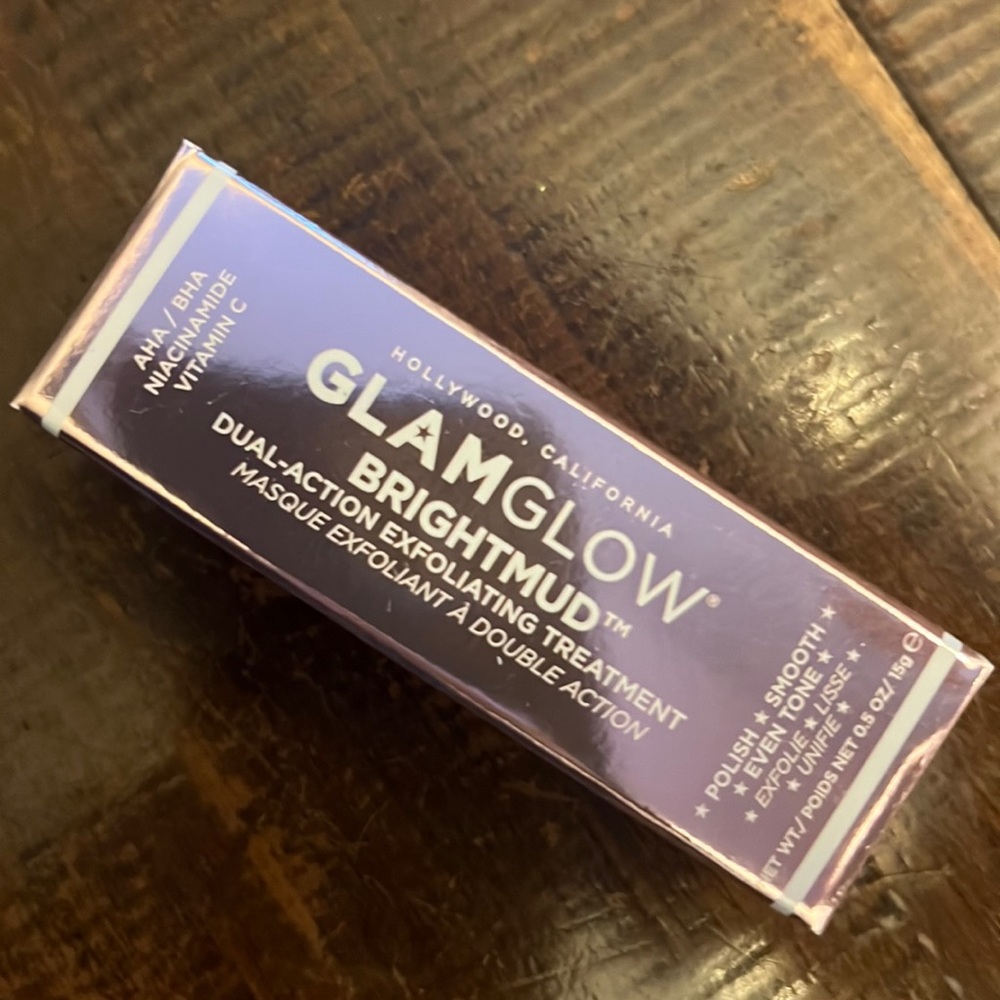 New GLAMGLOW Brightmud Dual-Action Exfoliating Treatment .5oz